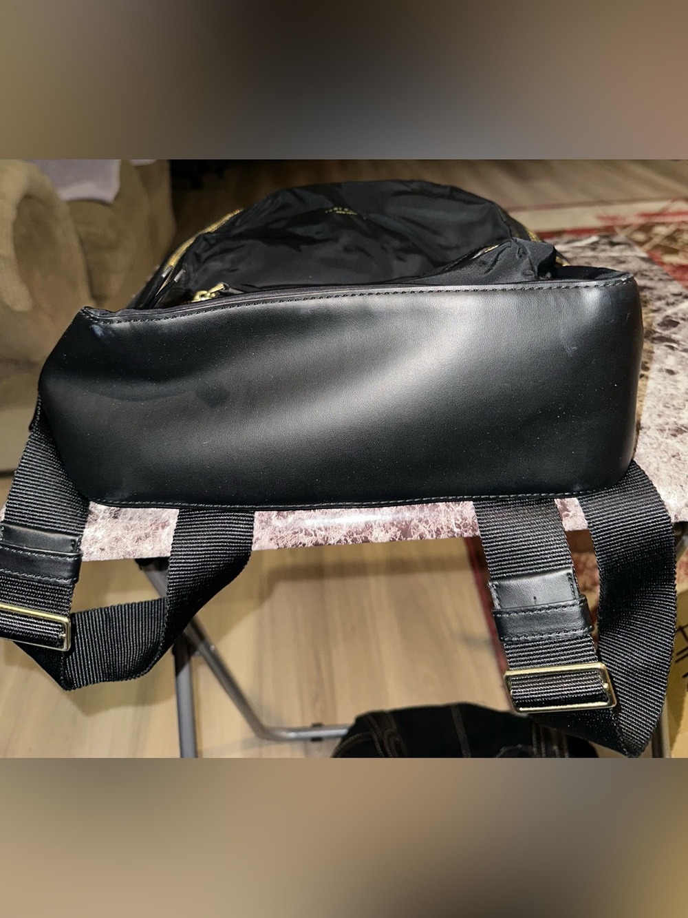 Tory Burch Black Backpack with Gold Hardware - Picture 2 of 5